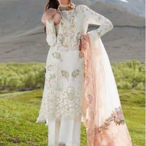 White Georgette Kamij